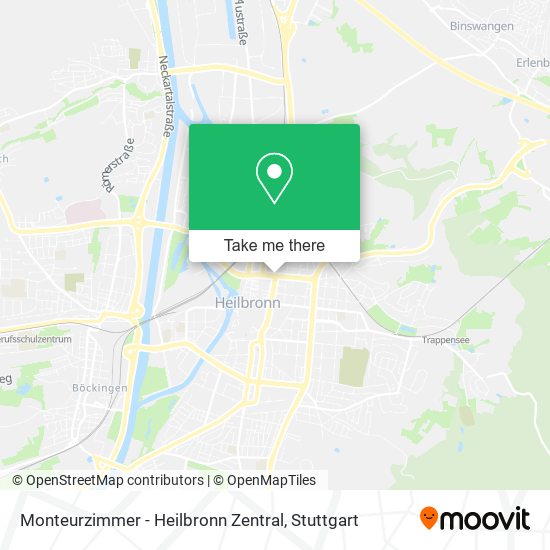 Monteurzimmer - Heilbronn Zentral map