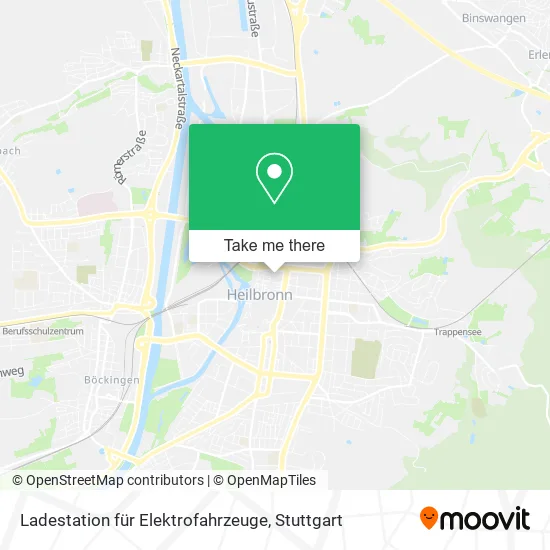 Карта Ladestation für Elektrofahrzeuge