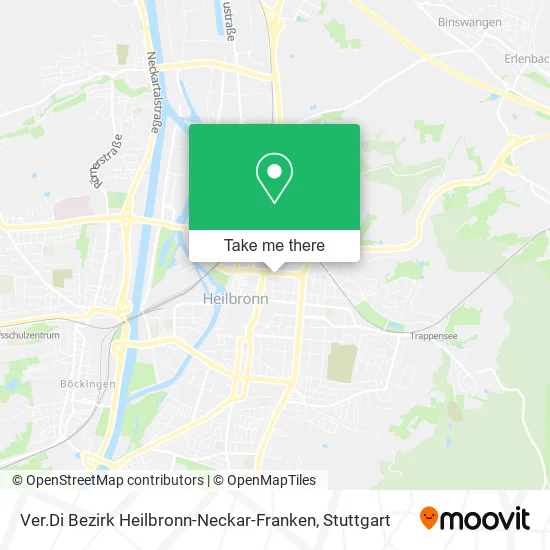 Карта Ver.Di Bezirk Heilbronn-Neckar-Franken