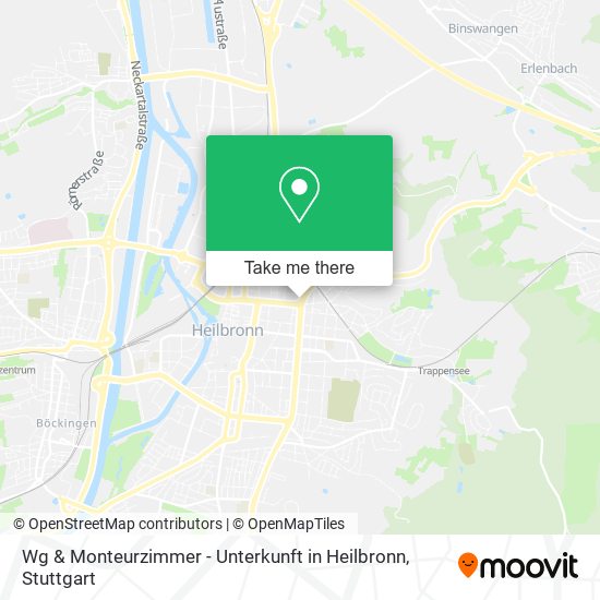 Карта Wg & Monteurzimmer - Unterkunft in Heilbronn