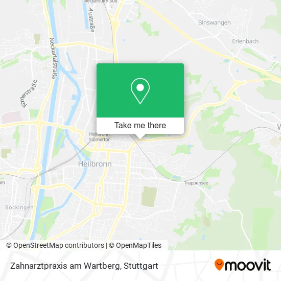 Карта Zahnarztpraxis am Wartberg