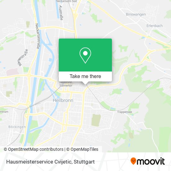 Hausmeisterservice Cvijetic map
