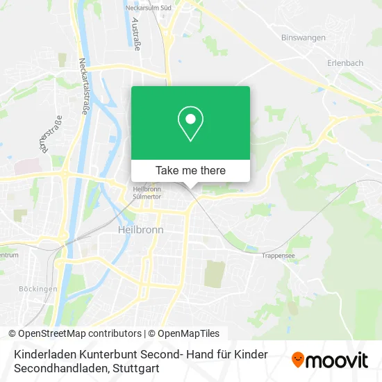Карта Kinderladen Kunterbunt Second- Hand für Kinder Secondhandladen
