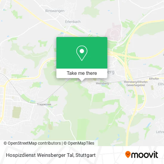 Карта Hospizdienst Weinsberger Tal