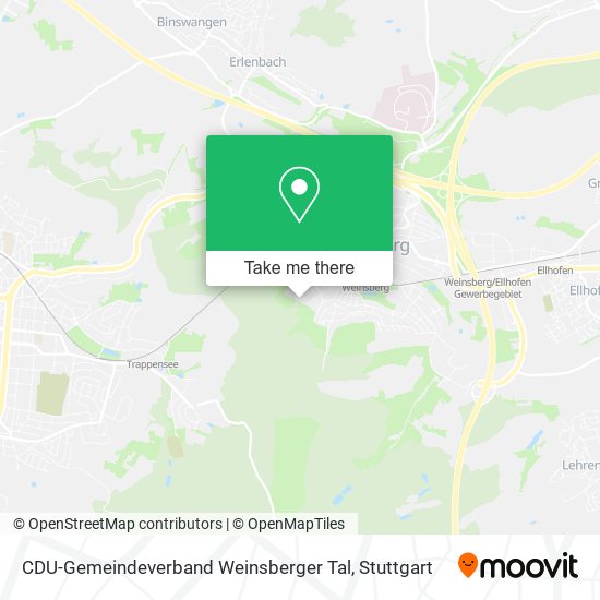 CDU-Gemeindeverband Weinsberger Tal map