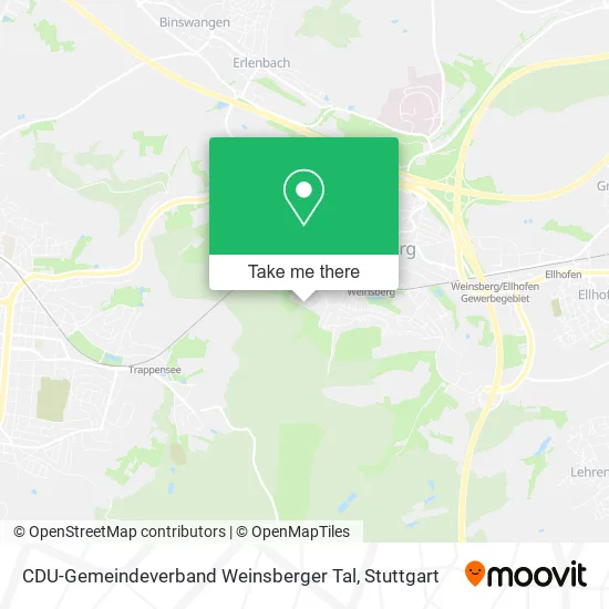 Карта CDU-Gemeindeverband Weinsberger Tal