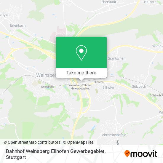 Bahnhof Weinsberg Ellhofen Gewerbegebiet map