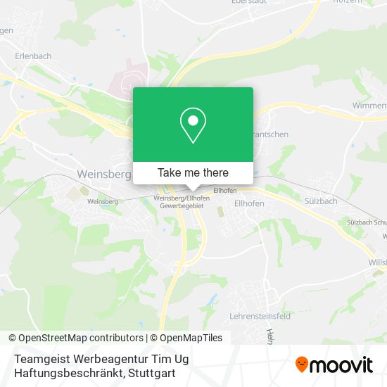 Teamgeist Werbeagentur Tim Ug Haftungsbeschränkt map
