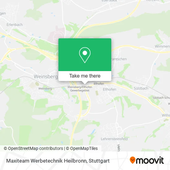 Карта Maxiteam Werbetechnik Heilbronn