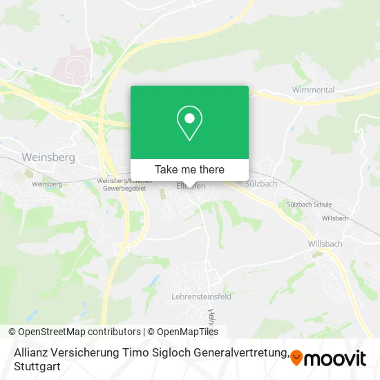 Карта Allianz Versicherung Timo Sigloch Generalvertretung