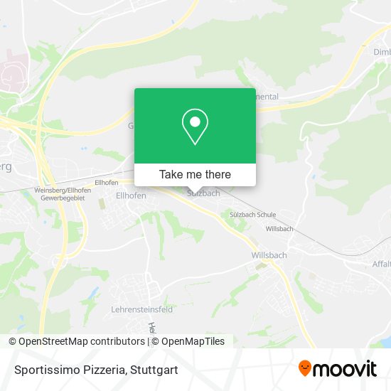 Sportissimo Pizzeria map