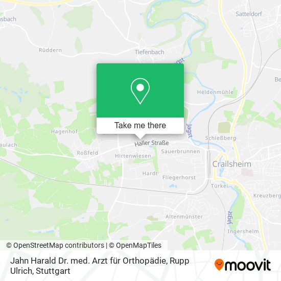Jahn Harald Dr. med. Arzt für Orthopädie, Rupp Ulrich map