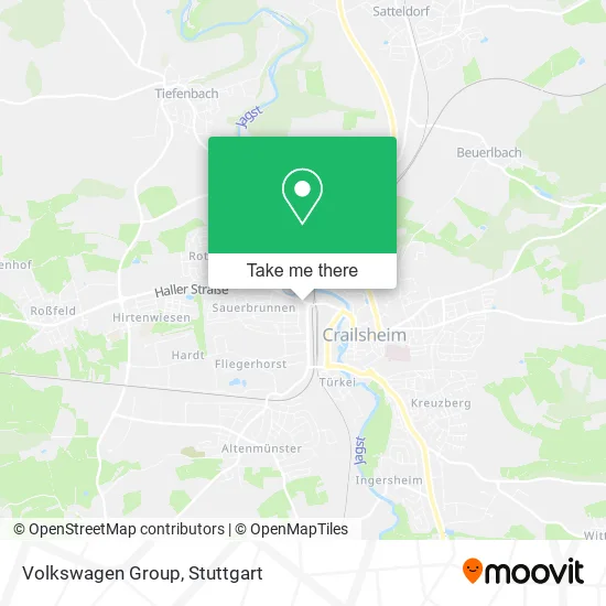 Карта Volkswagen Group