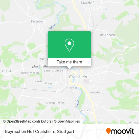 Карта Bayrischen Hof Crailsheim