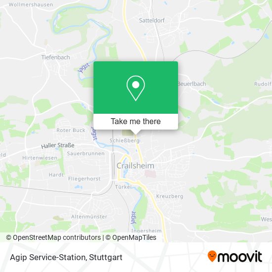 Agip Service-Station map