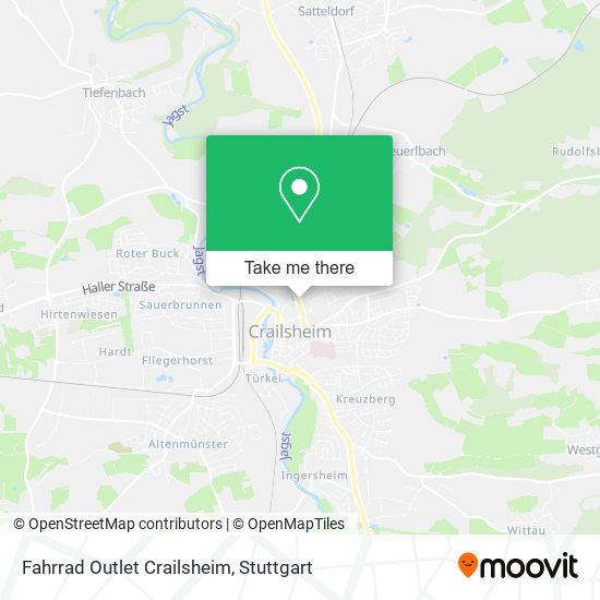 Fahrrad Outlet Crailsheim map