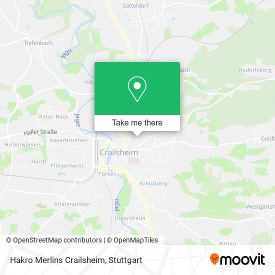Hakro Merlins Crailsheim map