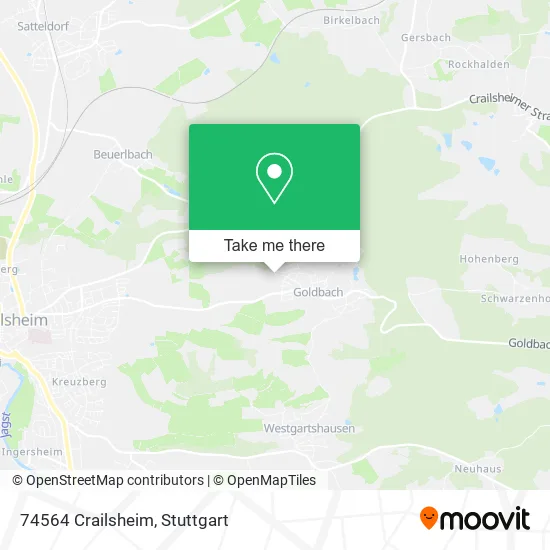 Карта 74564 Crailsheim