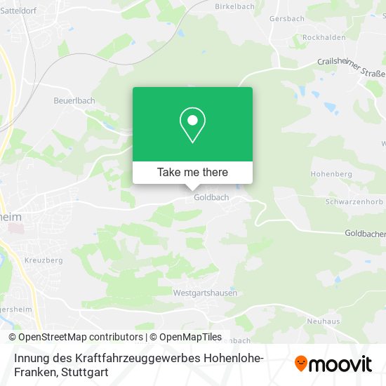 Innung des Kraftfahrzeuggewerbes Hohenlohe-Franken map