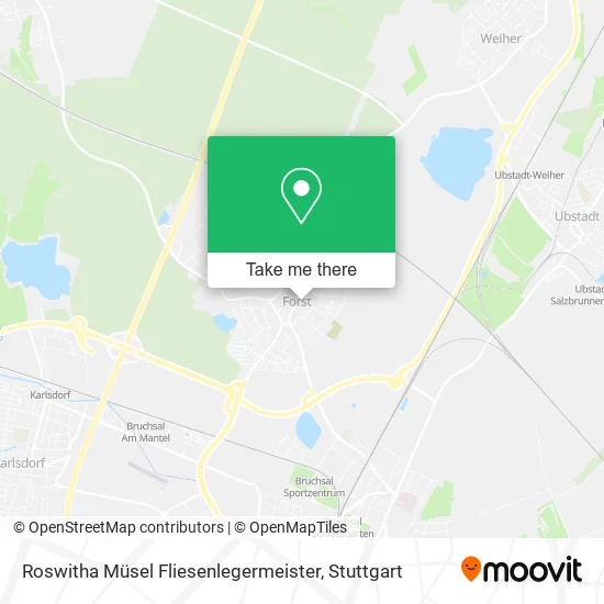 Карта Roswitha Müsel Fliesenlegermeister