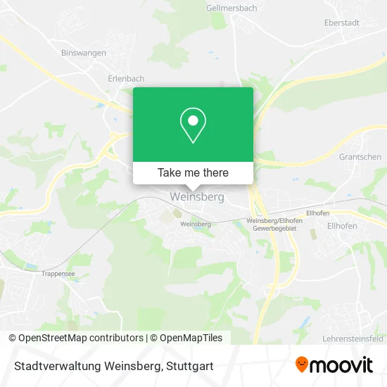 Карта Stadtverwaltung Weinsberg