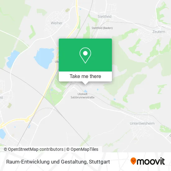 Карта Raum-Entwicklung und Gestaltung