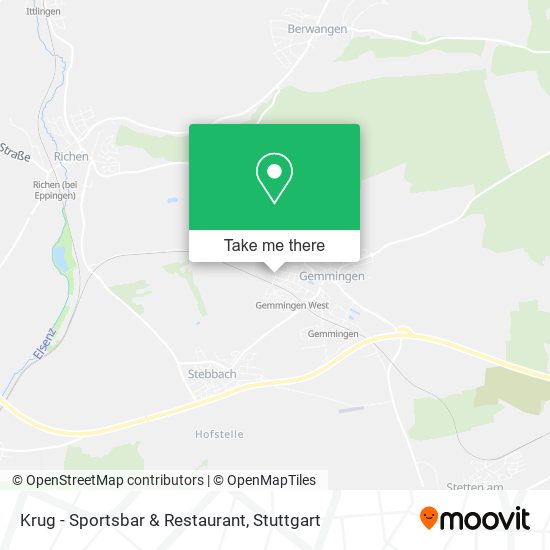 Krug - Sportsbar & Restaurant map