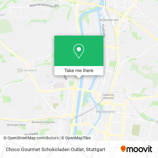 Карта Choco Gourmet Schokoladen Outlet