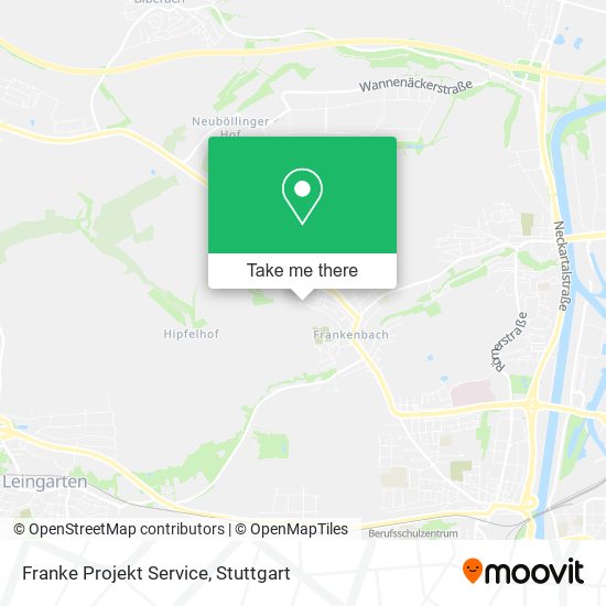 Franke Projekt Service map