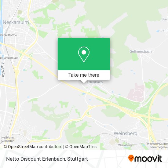 Netto Discount Erlenbach map