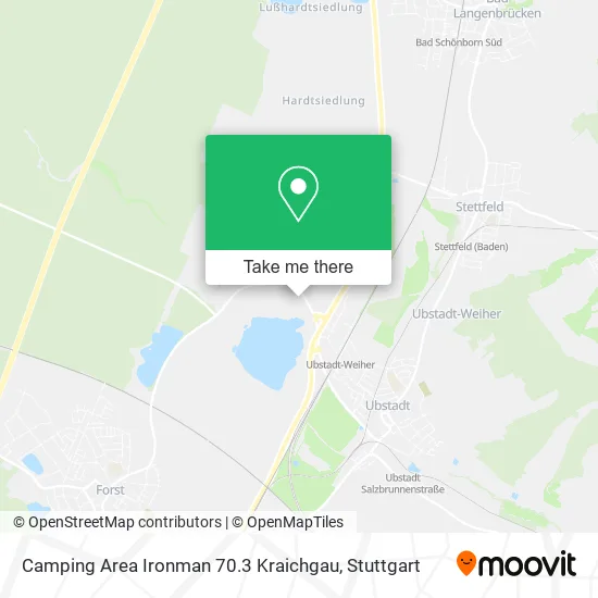 Карта Camping Area Ironman 70.3 Kraichgau