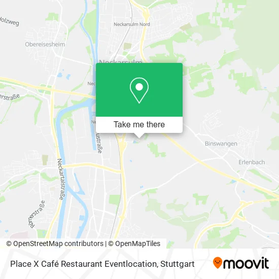 Карта Place X Café Restaurant Eventlocation