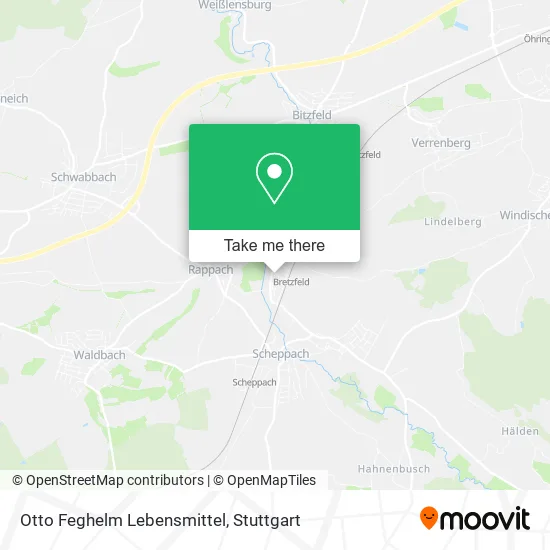 Карта Otto Feghelm Lebensmittel