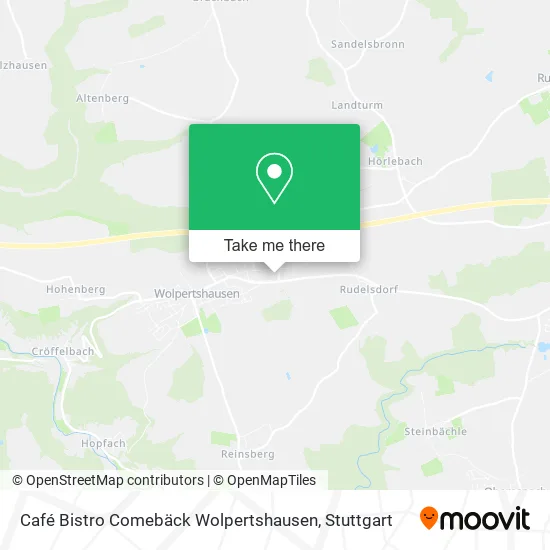 Карта Café Bistro Comebäck Wolpertshausen