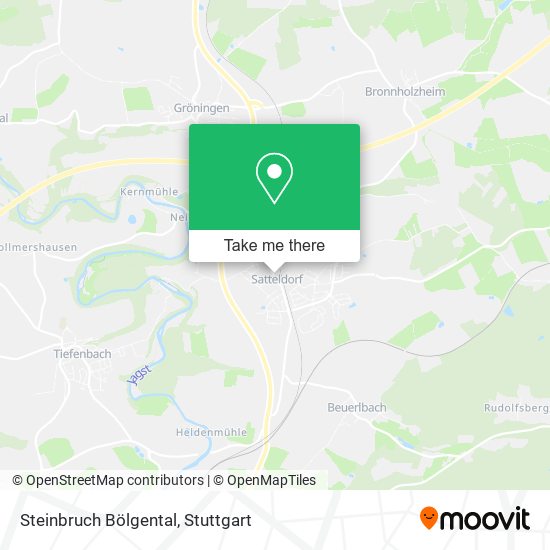 Steinbruch Bölgental map