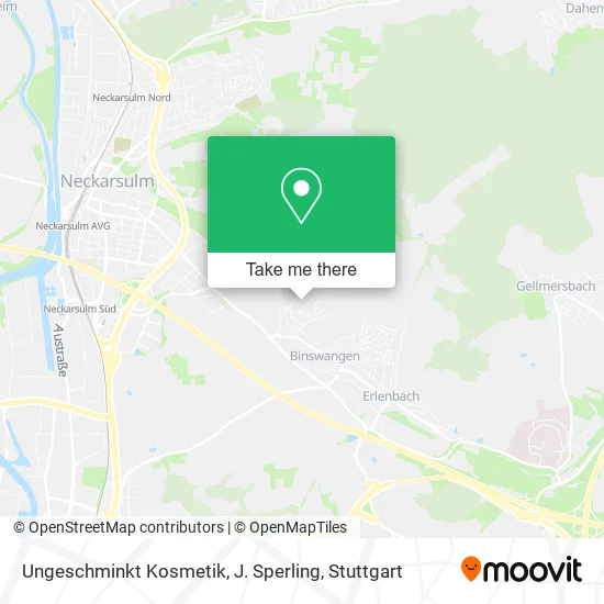 Карта Ungeschminkt Kosmetik, J. Sperling