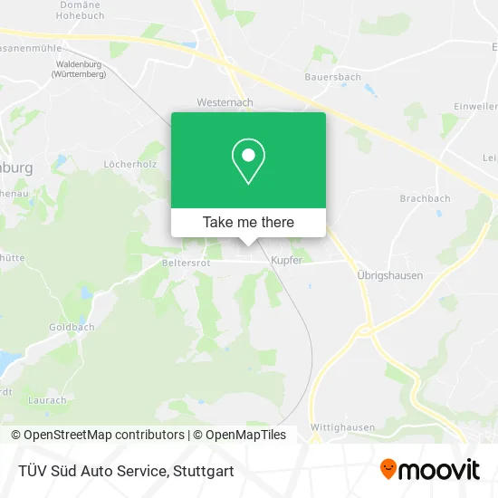 Карта TÜV Süd Auto Service