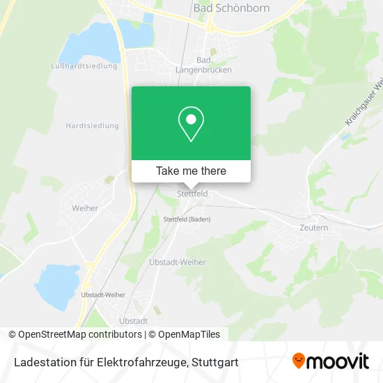 Карта Ladestation für Elektrofahrzeuge
