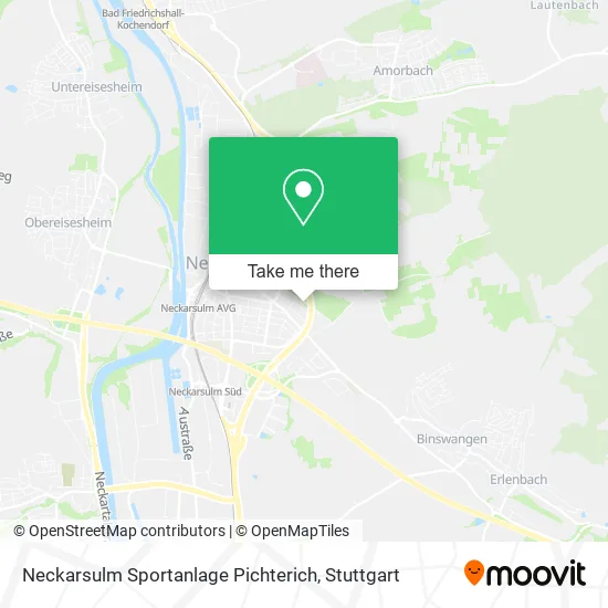 Карта Neckarsulm Sportanlage Pichterich