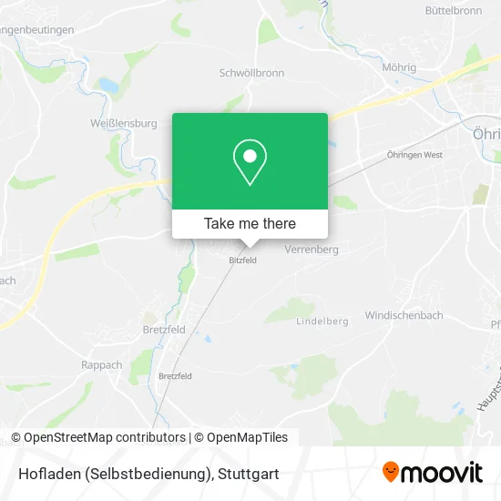 Карта Hofladen (Selbstbedienung)