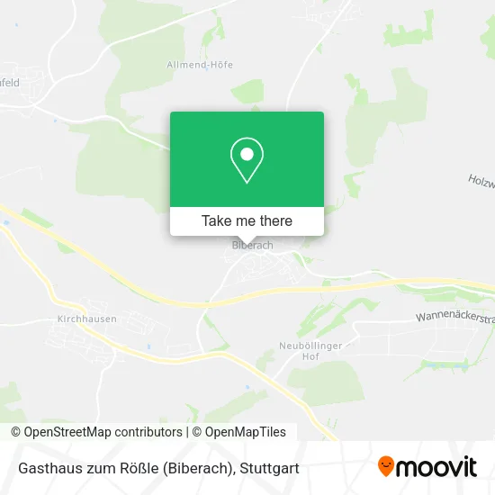 Карта Gasthaus zum Rößle (Biberach)