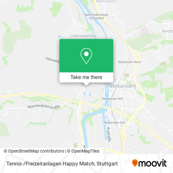 Карта Tennis- / Freizeitanlagen Happy Match