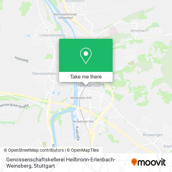 Genossenschaftskellerei Heilbronn-Erlenbach-Weinsberg map