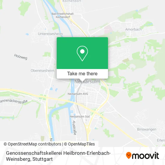 Карта Genossenschaftskellerei Heilbronn-Erlenbach-Weinsberg