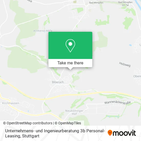Карта Unternehmens- und Ingenieurberatung 3b Personal-Leasing