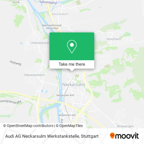 Карта Audi AG Neckarsulm Werkstankstelle
