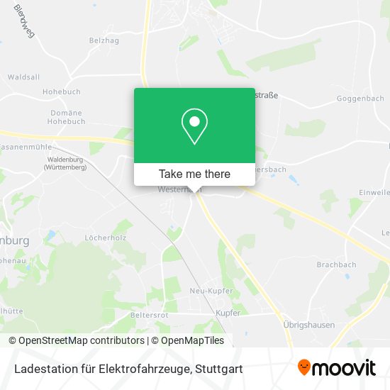 Ladestation für Elektrofahrzeuge map