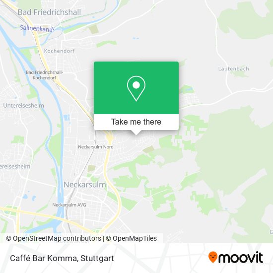 Caffé Bar Komma map
