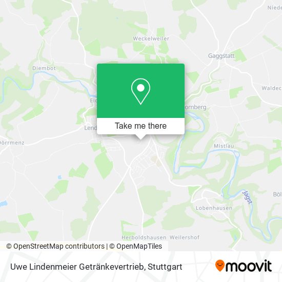 Uwe Lindenmeier Getränkevertrieb map