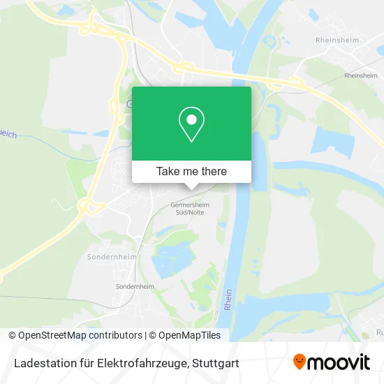Карта Ladestation für Elektrofahrzeuge